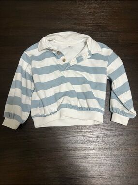 12-18m Striped Polo Sweatshirt